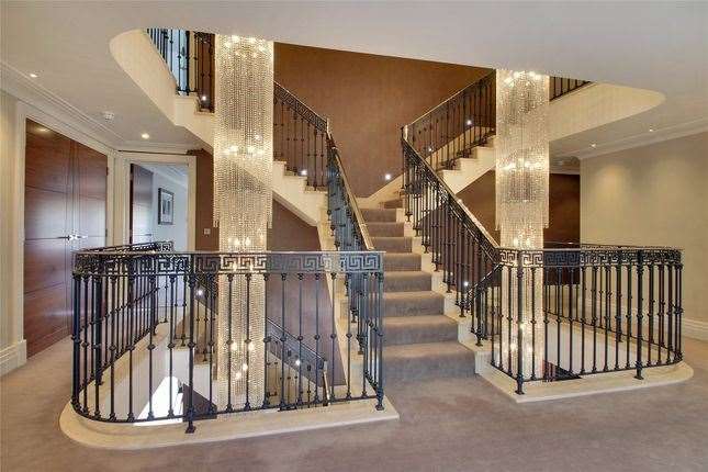 The marble staircase. Picture: Zoopla / Alan De Maid