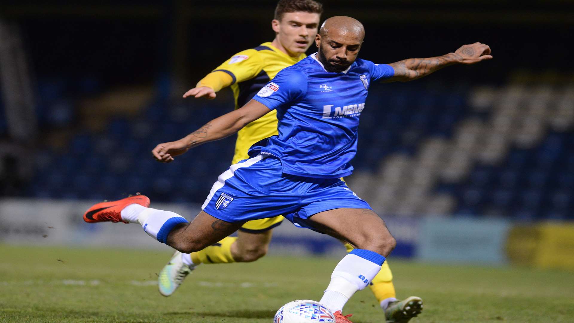 Josh Parker in action for Gills against Oxford on Tuesday night. Picture: Gary Browne