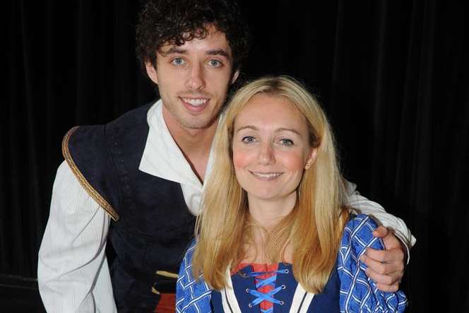 Keith Jack and Cerrie Burnell in Dick Whittington at the Hazlitt Theatre, Maidstone
