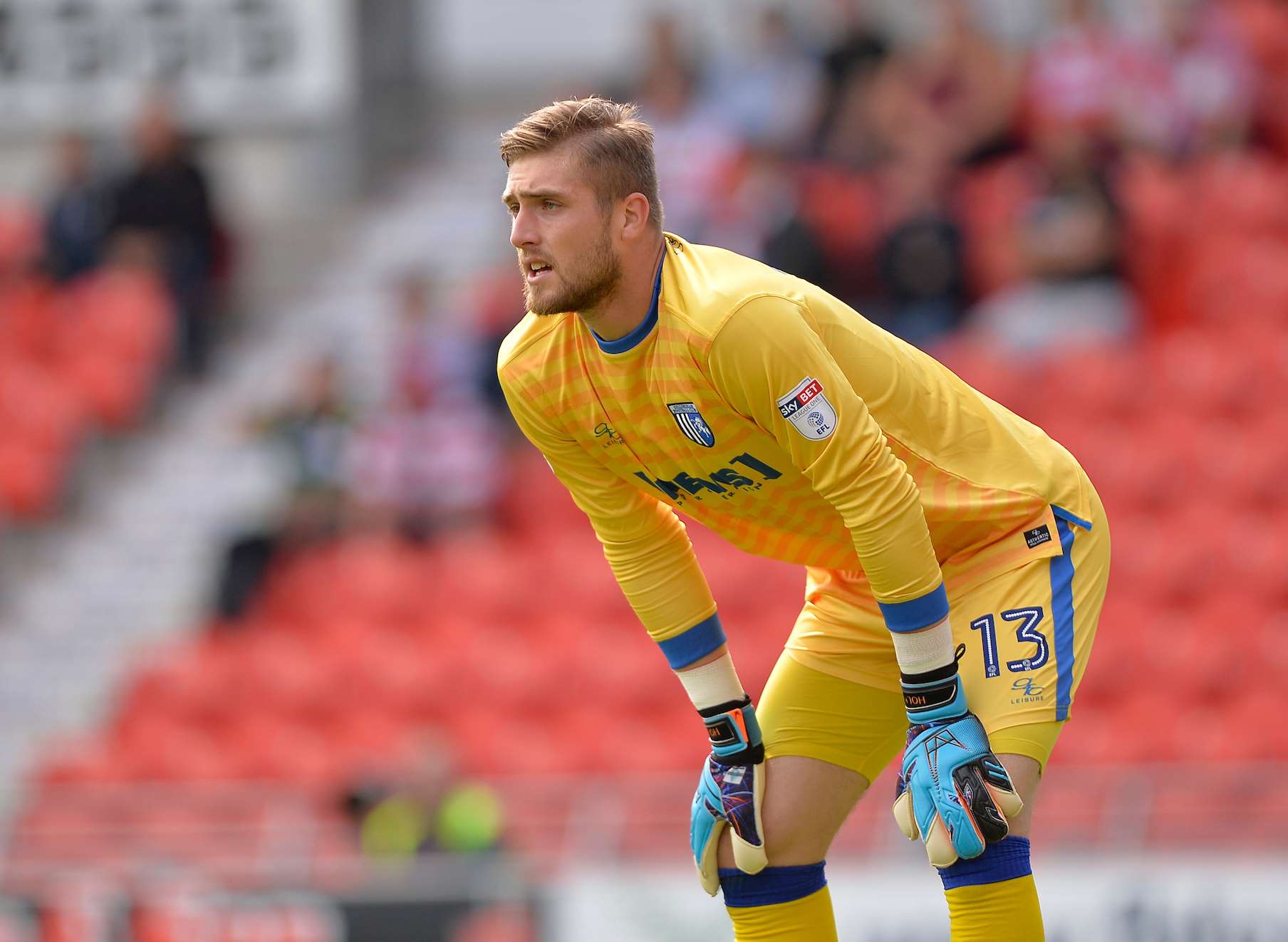 Tomas Holy kept a clean sheet for Gillingham at Doncaster Picture: Ady Kerry