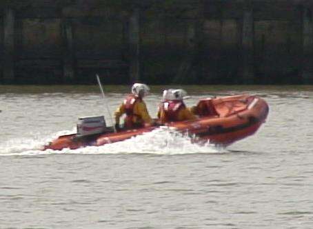 The lifeboat was used in the search for the missing man