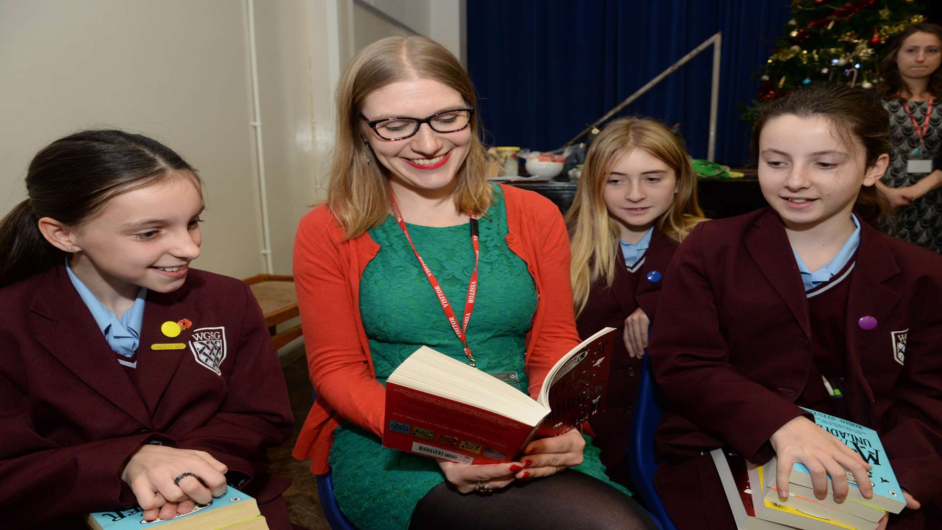 Author Robin Stevens discusses her books at a recent visit to Wilmington Grammar School for Girls Picture: Chris Davey