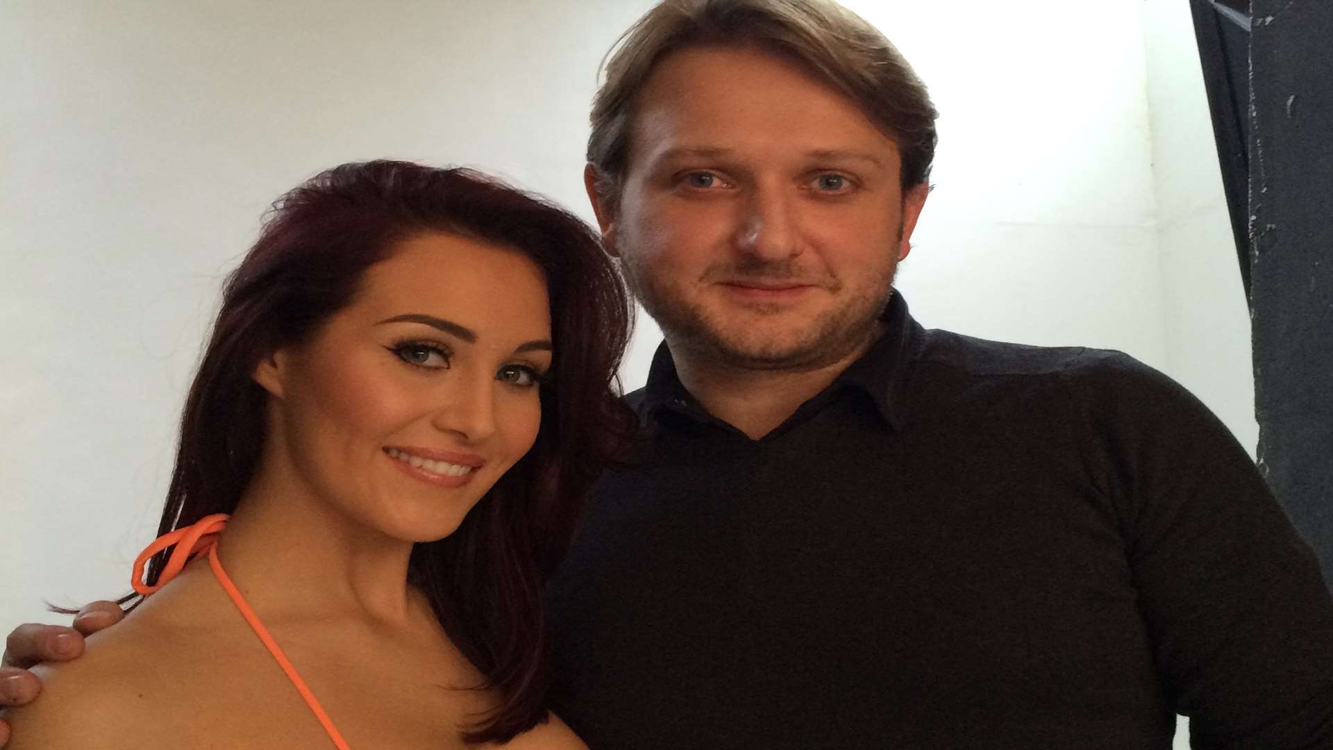 Forza founder and managing director Lee Smith with Celebrity Big Brother star Chloe Goodman