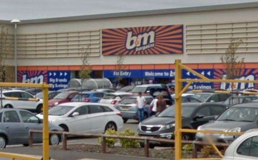 B&M in Neats Court, Queenborough, was targeted earlier this month. Picture: Google Maps