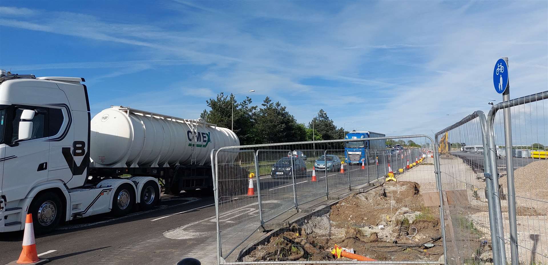 Drivers will face six weeks of lane closures on the A2070