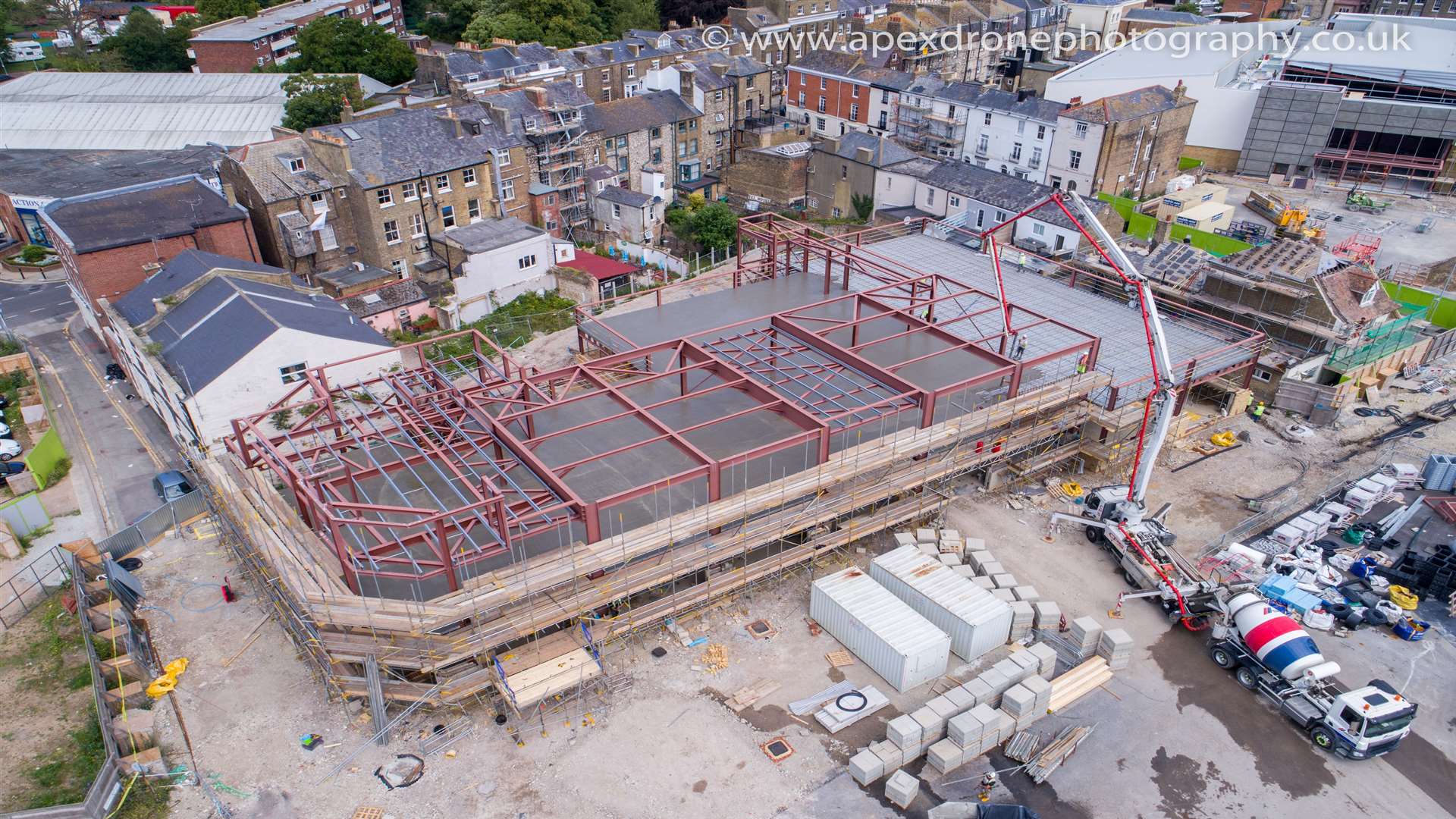 The St James' development last month. Picture courtesy of Apex Drone Photography