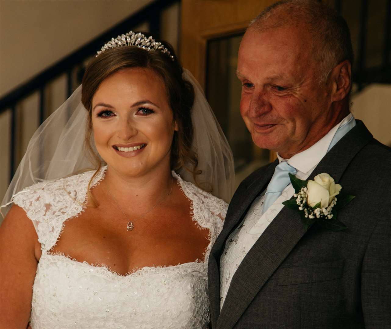Holly and her very proud, and emotional, father Steve Nickalls