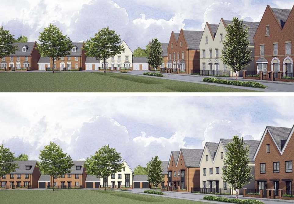 Residents have been asked to choose which of the two types of design they prefer for the development