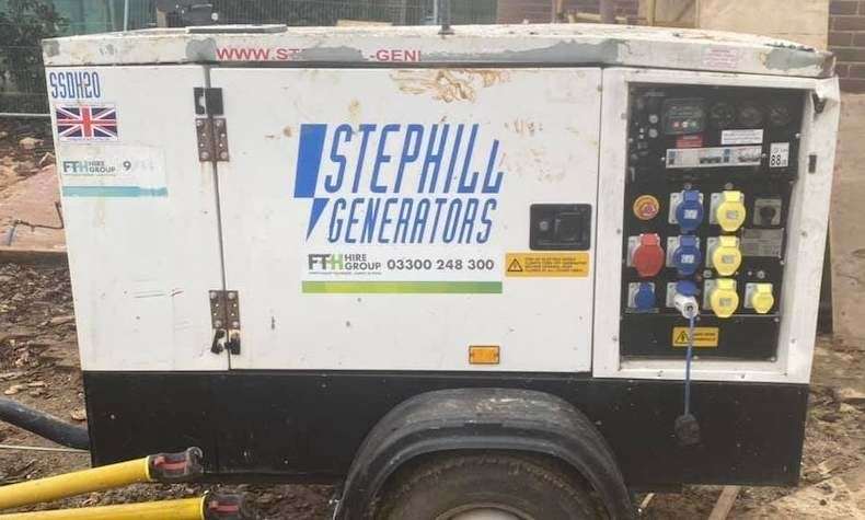 A generator was reportedly stolen. Picture: Spadework