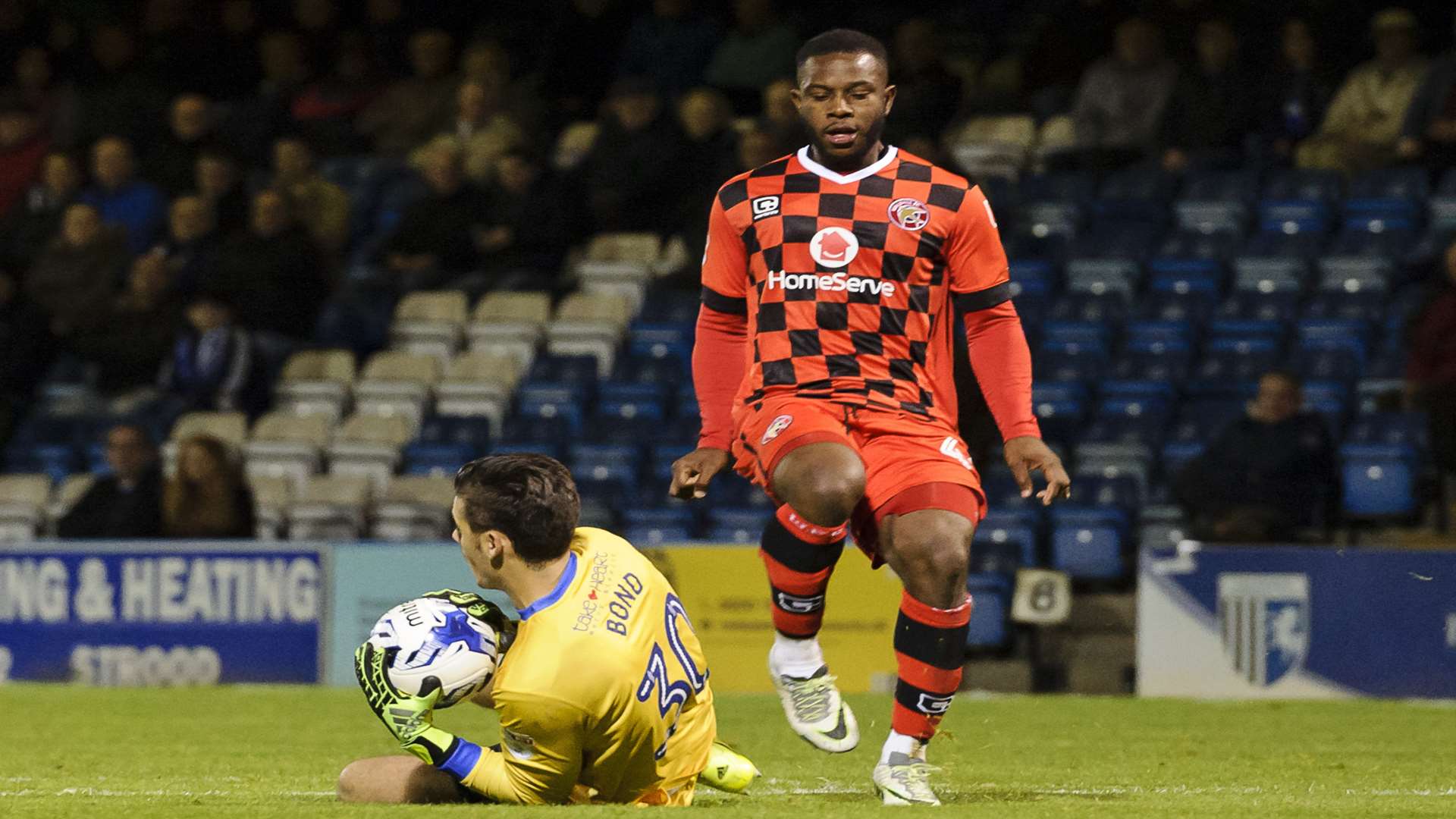 Franck Moussa playing at Priestfield for Walsall Picture: Andy Payton