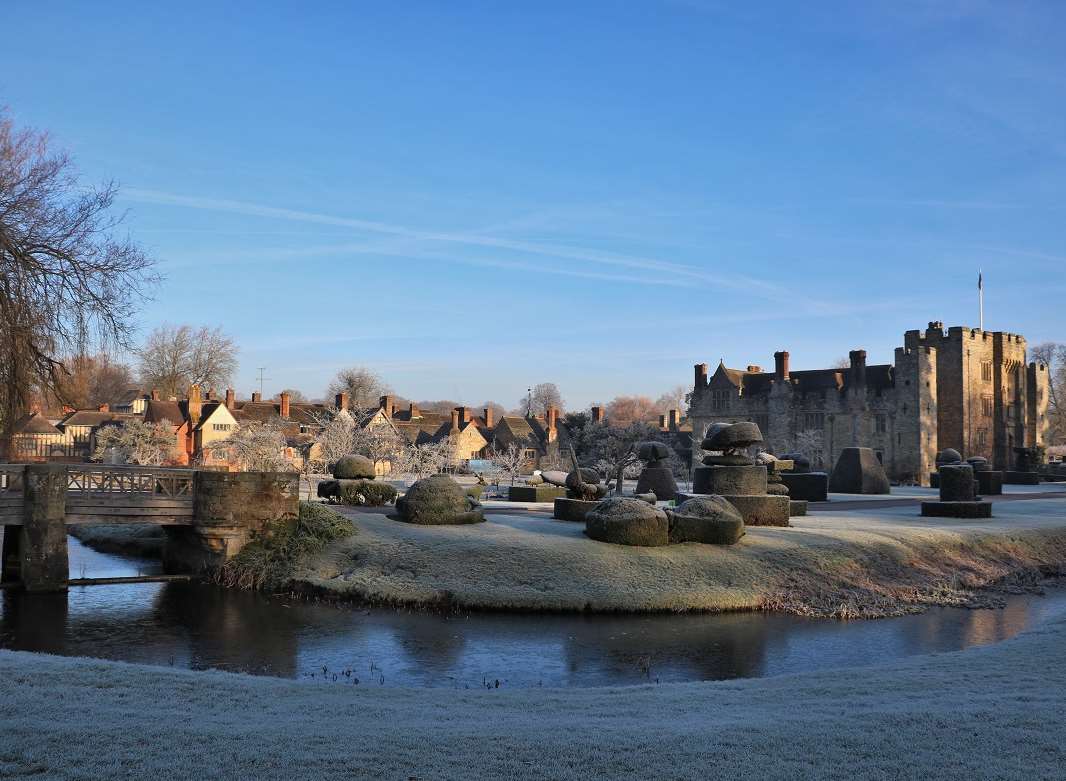 The castle on a frosty January morning