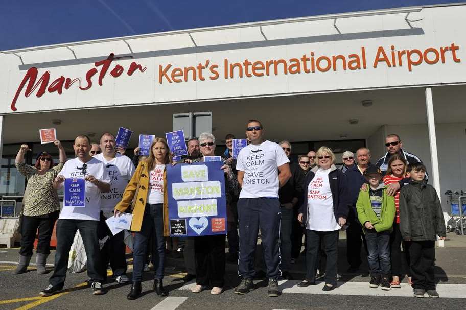 Campaigners at Manston Airport