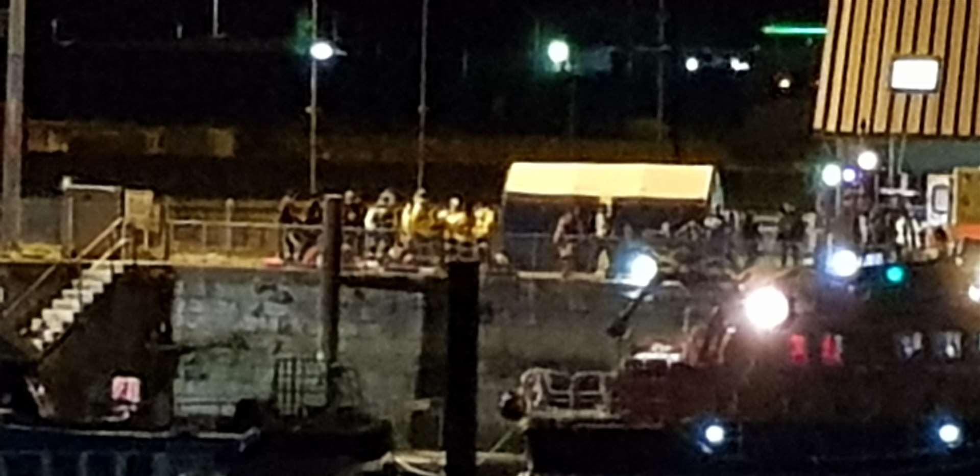 The rescued asylum seekers were brought to Dover. Picture: Warren Grant