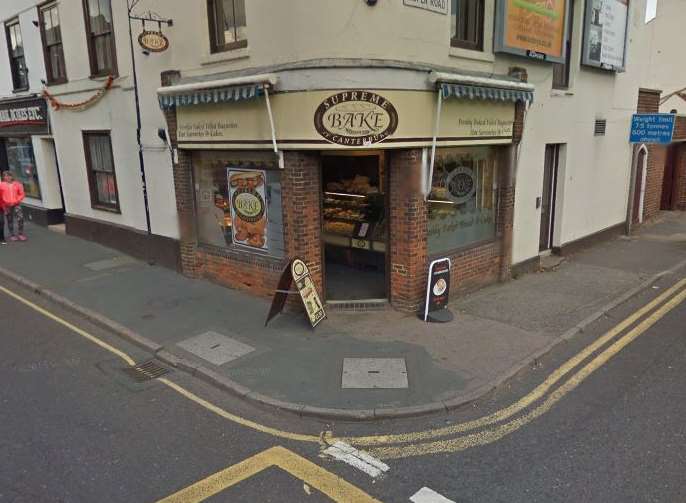 The incident occurred outside the Three Cooks bakers.Picture: Google Maps