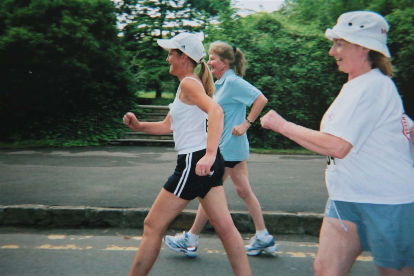 Nicky Clifford during a powerwalking race