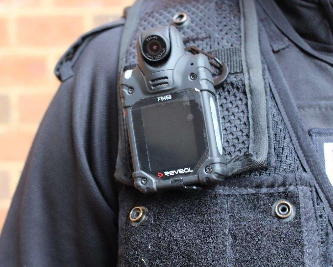 Body-worn camera footage has been shown to the jury