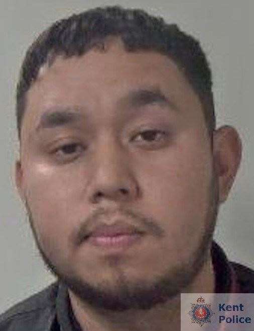 Uttam Gurung, 26, of New Street, Ashford was caught with 50 wraps of class A drugs. Picture: Kent Police