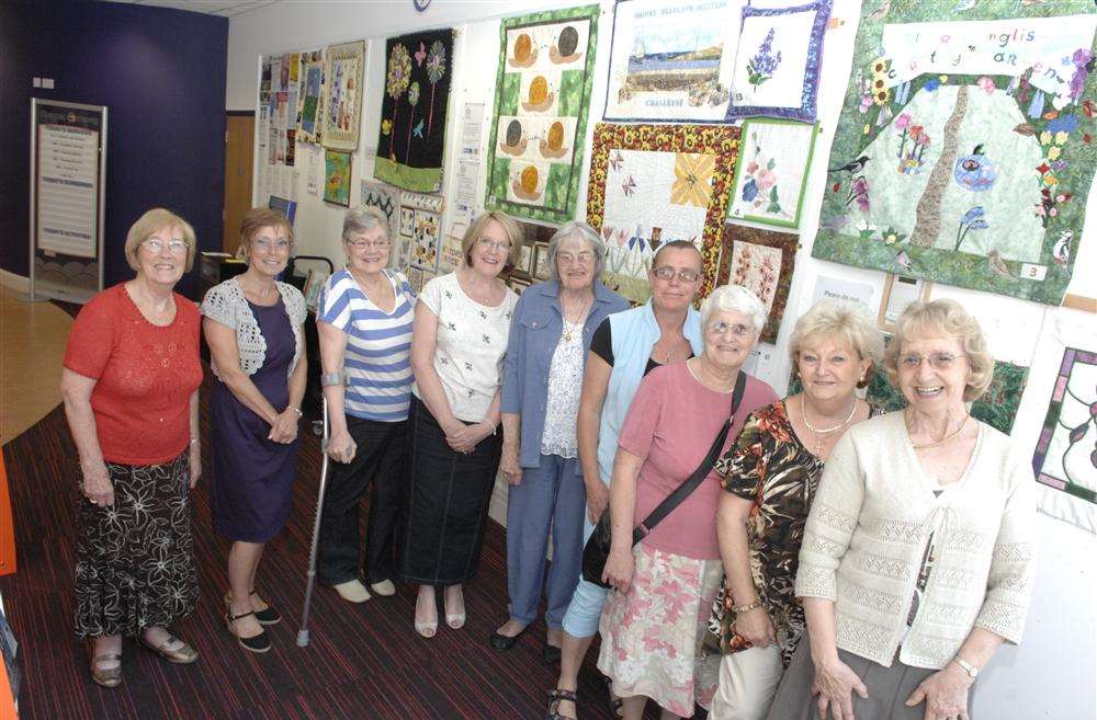 The Bright Headland Quilters who are putting on an exhibition at the Sheppey Gateway