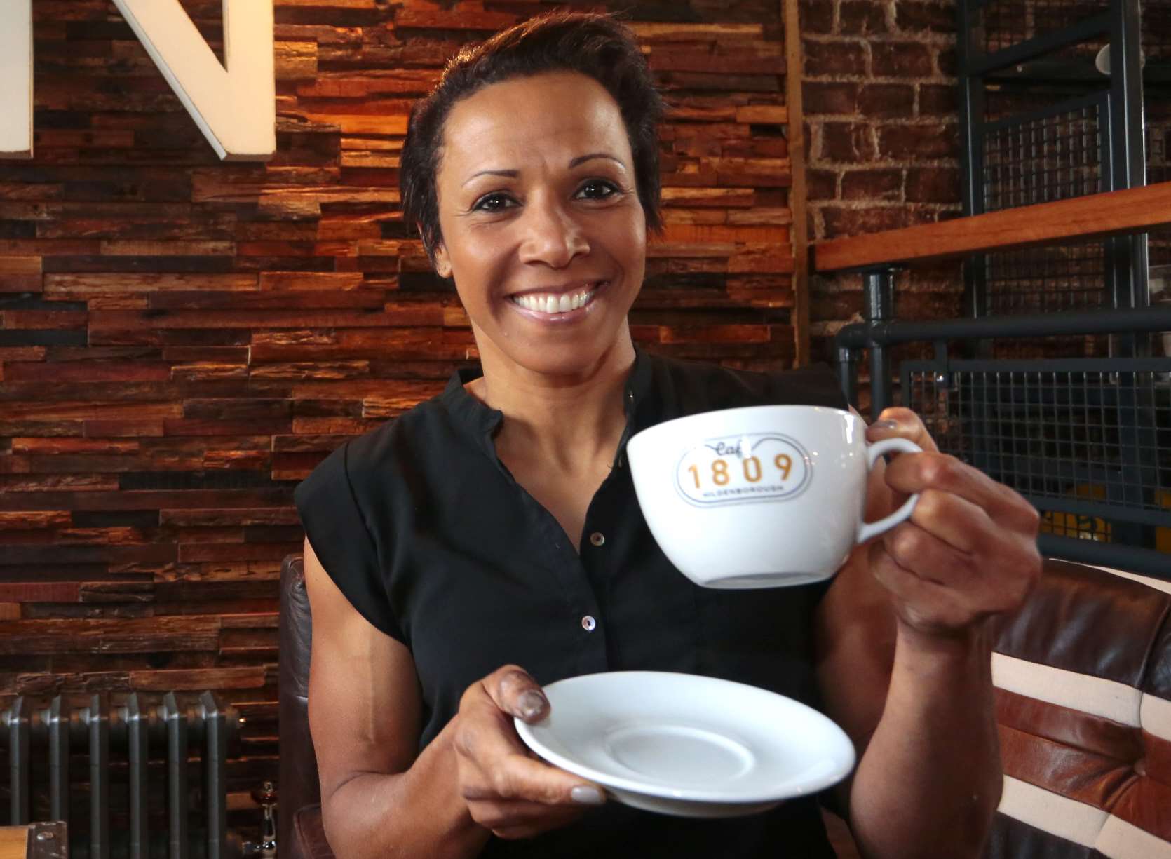 Dame Kelly Holmes at Café 1809 in Hildenborough. Picture: Martin Apps