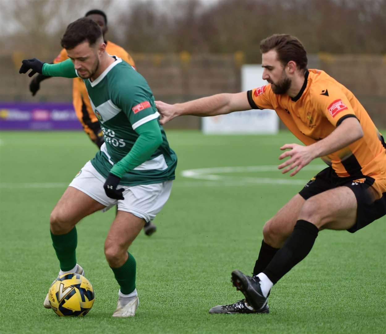 Danny Parish in action against East Grinstead – his final appearance for the club. Picture: Ian Scammell.