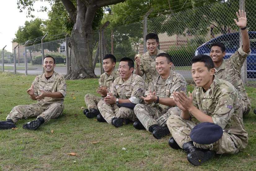 The Maasai Cricket Warriors played members of 70 Gurkha Field Squadron
