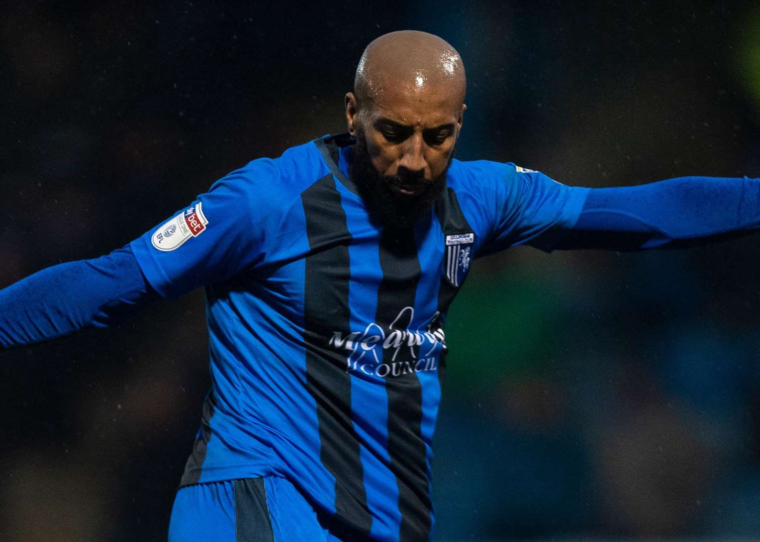 Josh Parker scored Gillingham's equaliser against Wycombe Picture: Ady Kerry