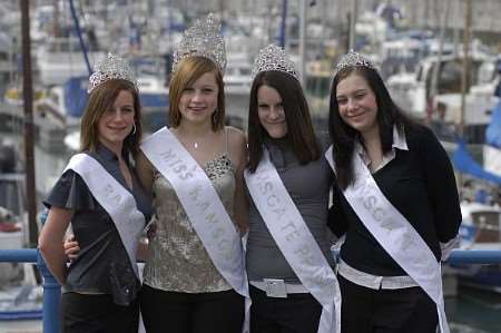 Ramsgate Carnival Court; from left; Hannah Gisby, Megan Duddy, Chrissie Grindle and Rebecca Hughes