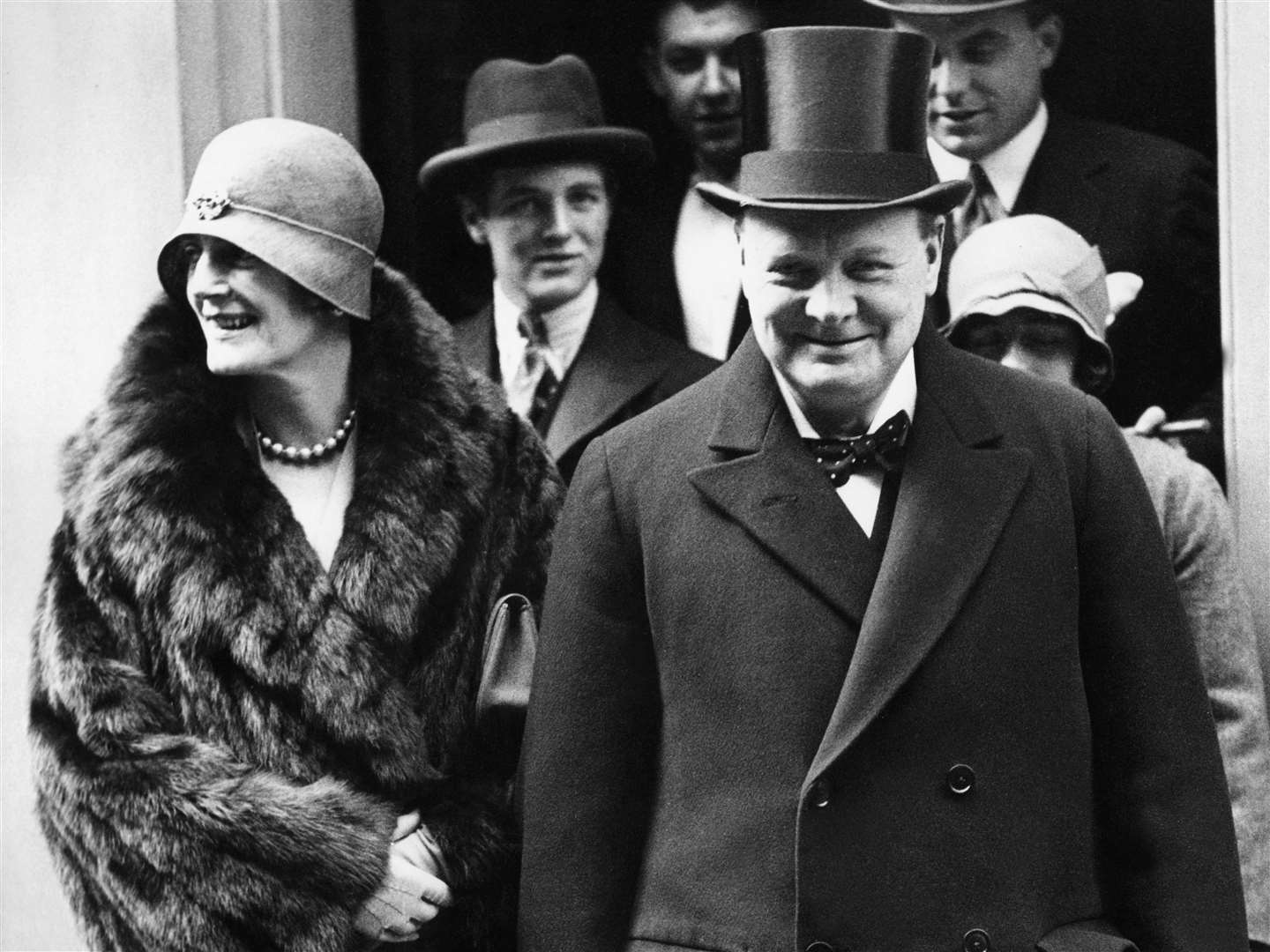 Winston Churchill with wife Clementine. Picture: National Trust