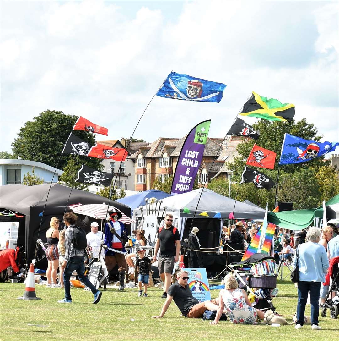 Crowds at last year’s Baytastic family fun day in Memorial Park, Herne Bay