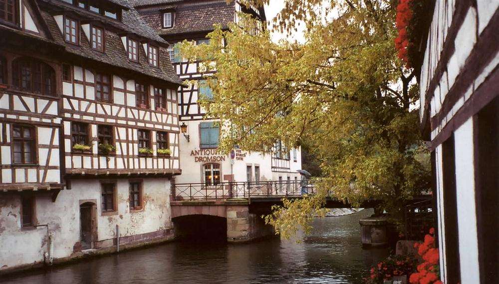 Picturesque Petite France area of Strasbourg