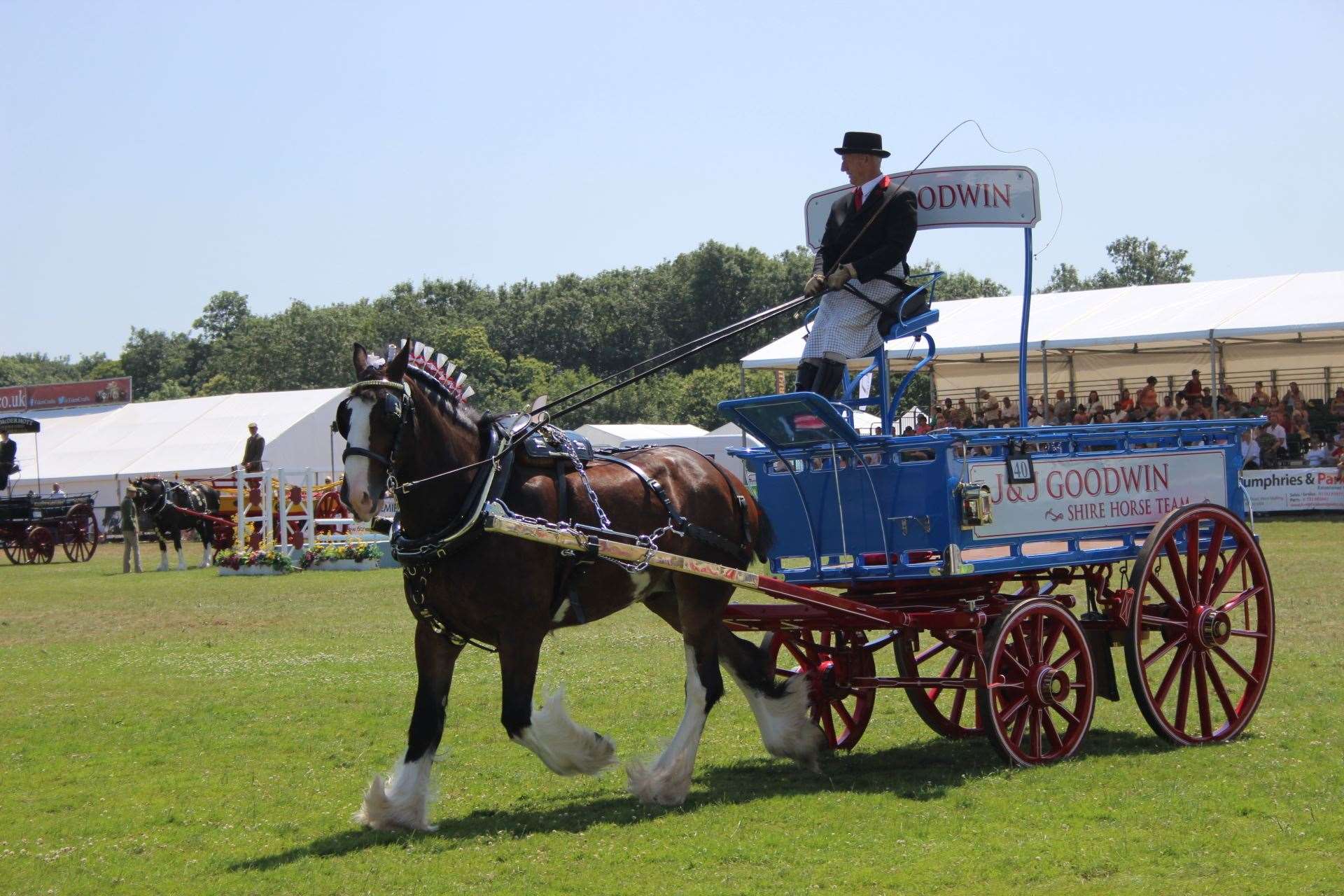 John Goodwin of Sheppey with his shire horse at the Kent County Show. File photo (13547200)