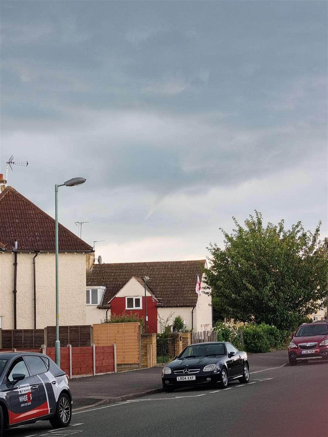 The funnel cloud spotted in Gillingham by Joe Taylor