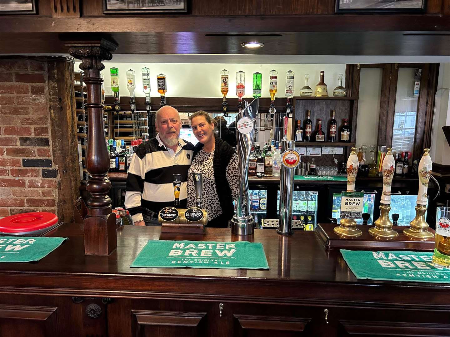 Emma and Derick Simms have recently taken over the Crown Inn. Picture: Emma Simms