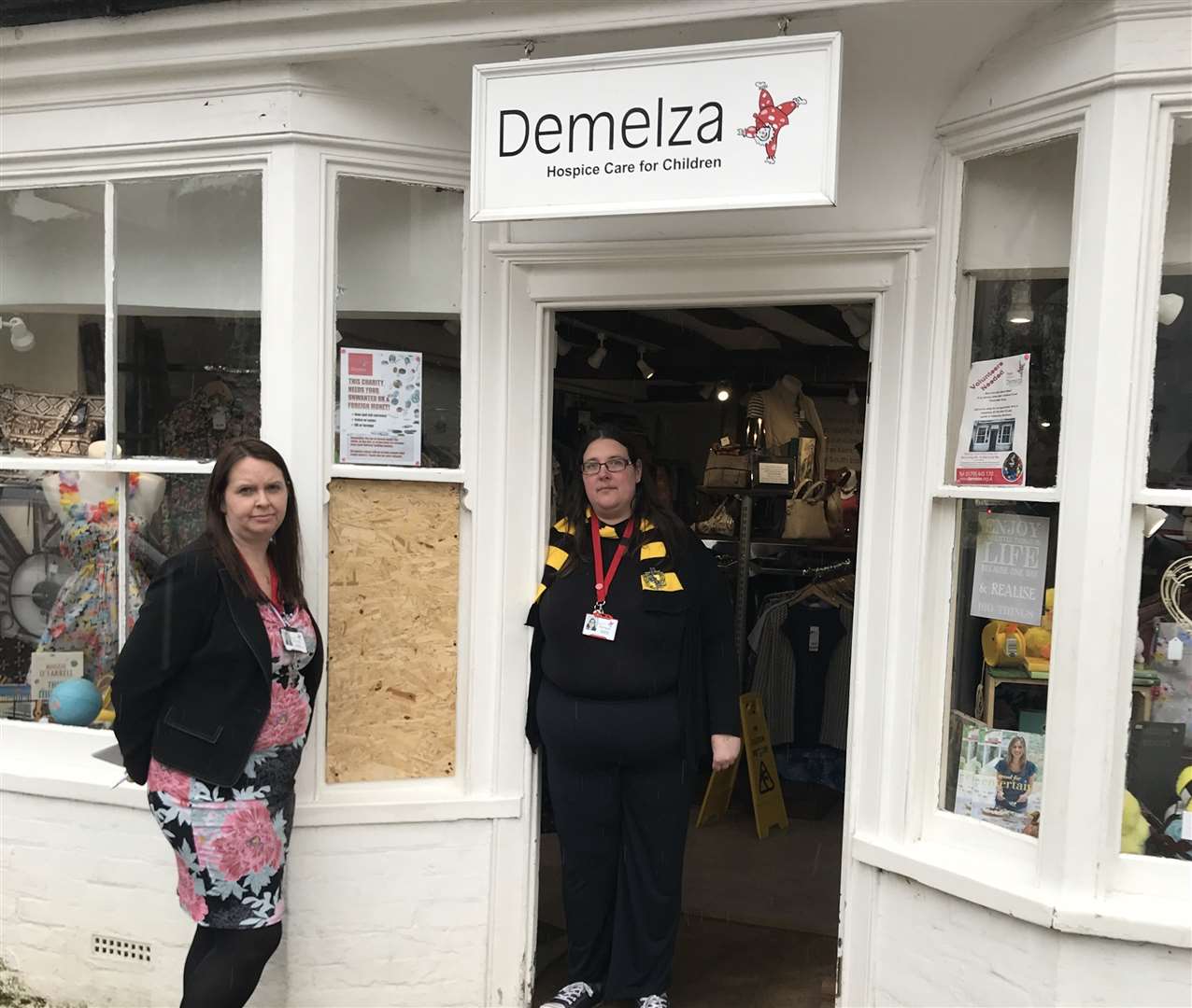 Demelza Hospice shop in Tenterden High Street, where there was a break-in
