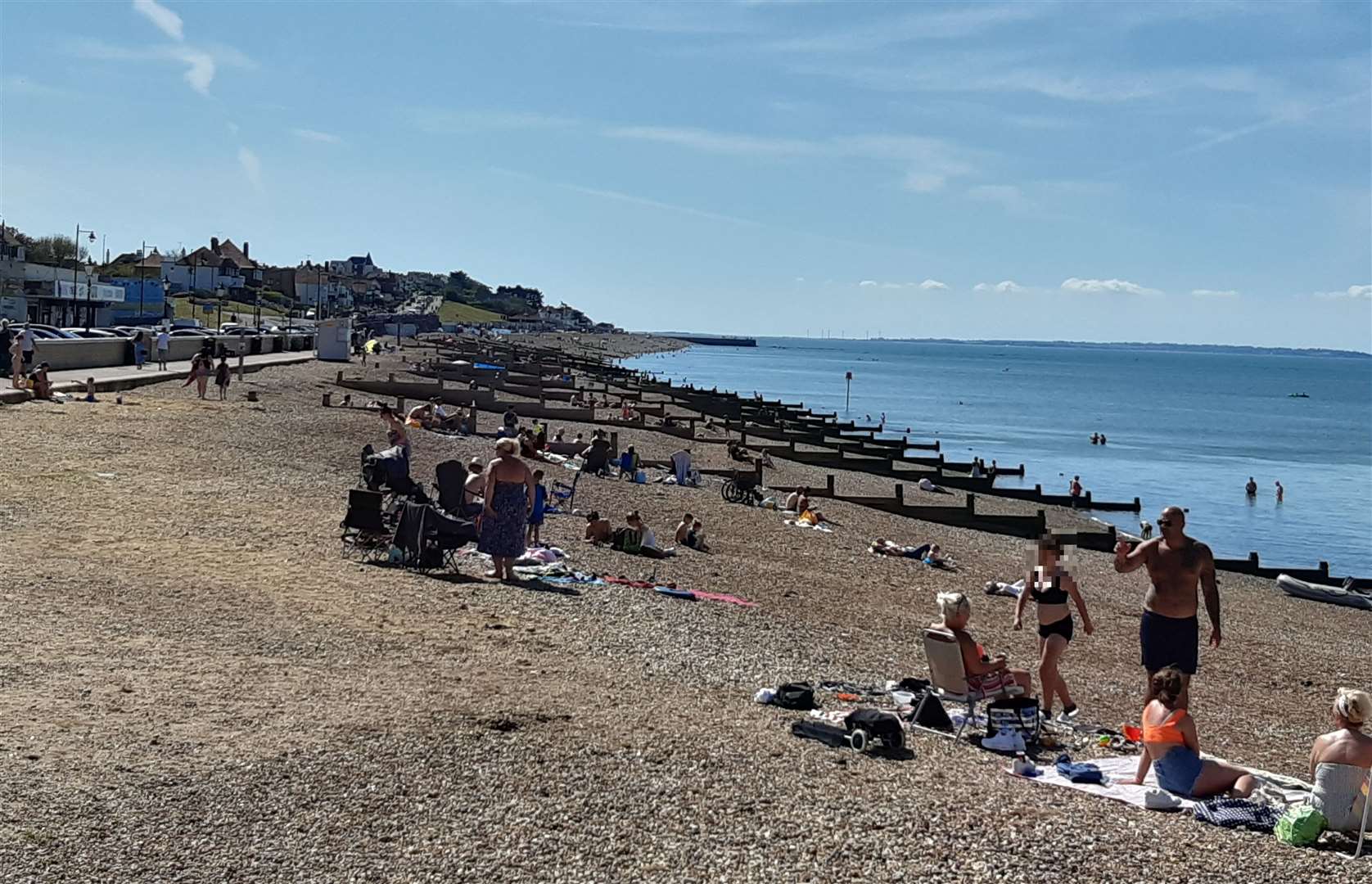 Crowds flock to the beach in Herne Bay as lockdown measures are eased