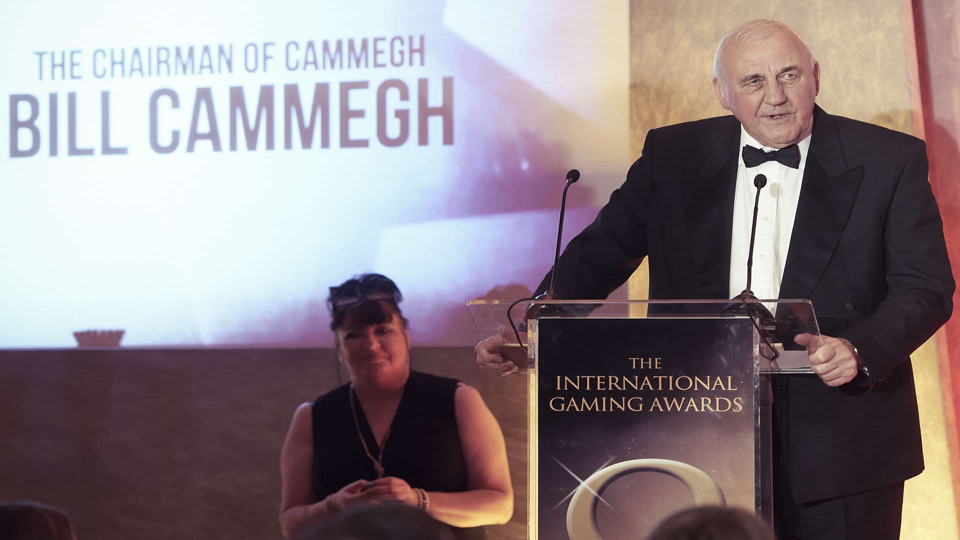 Bill Cammegh was given the Outstanding Contribution Award at this year's International Gaming Awards