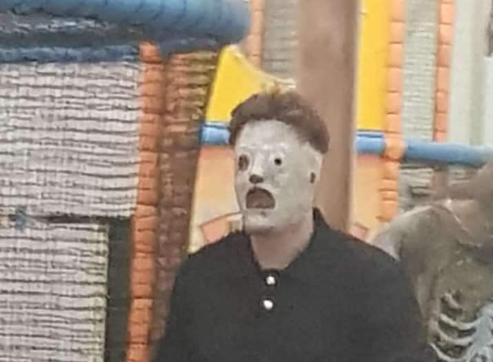 A parent said she was shocked to a member of staff wearing a Slipknot mask. Picture: Charlotte Nolan