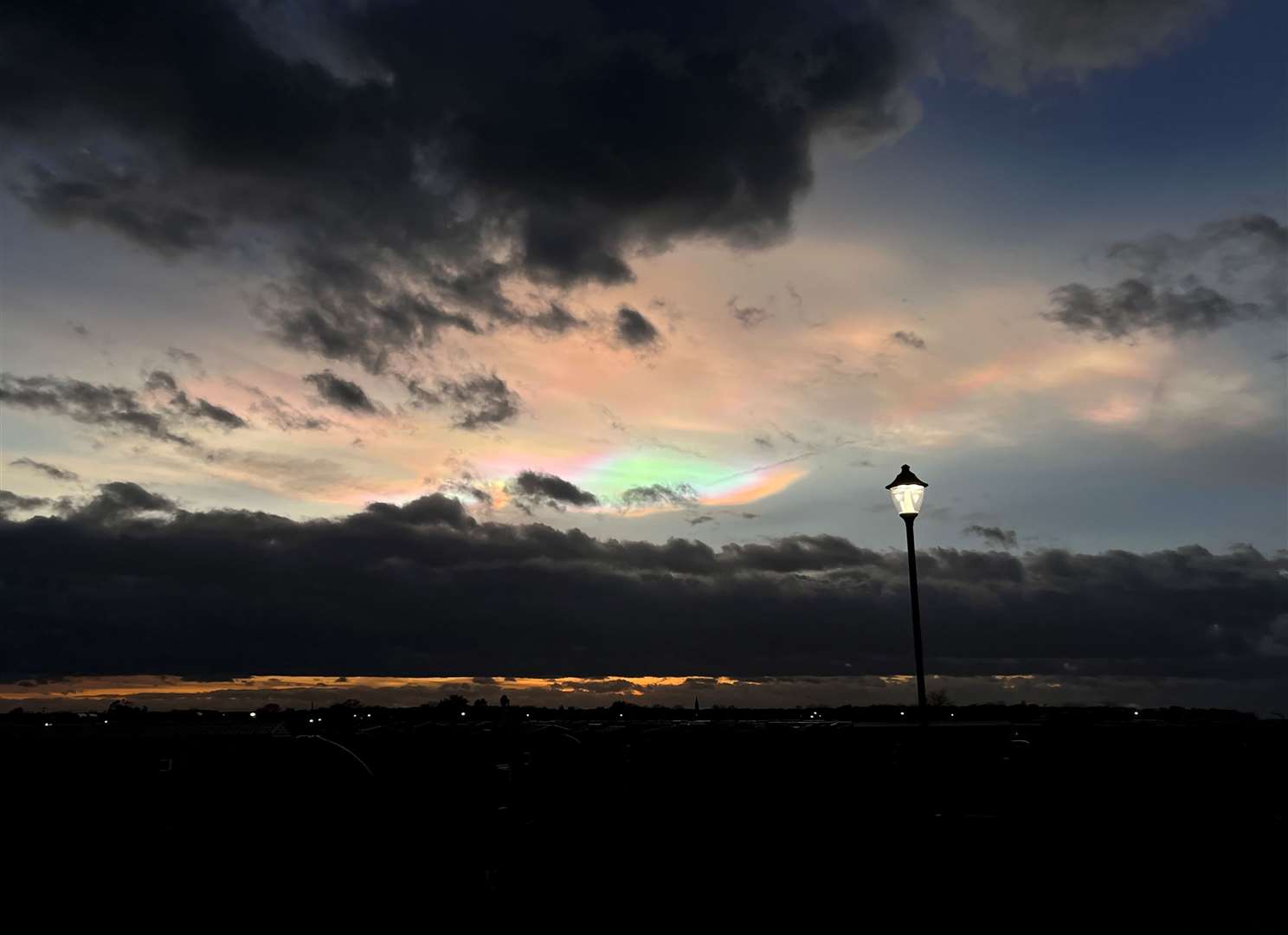 The 'rainbow clouds' were also spotted along the promenade between Herne Bay and Whitstable. Photo: Josh v.Graevenitz