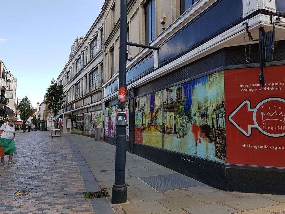 The city's Debenhams store remains empty