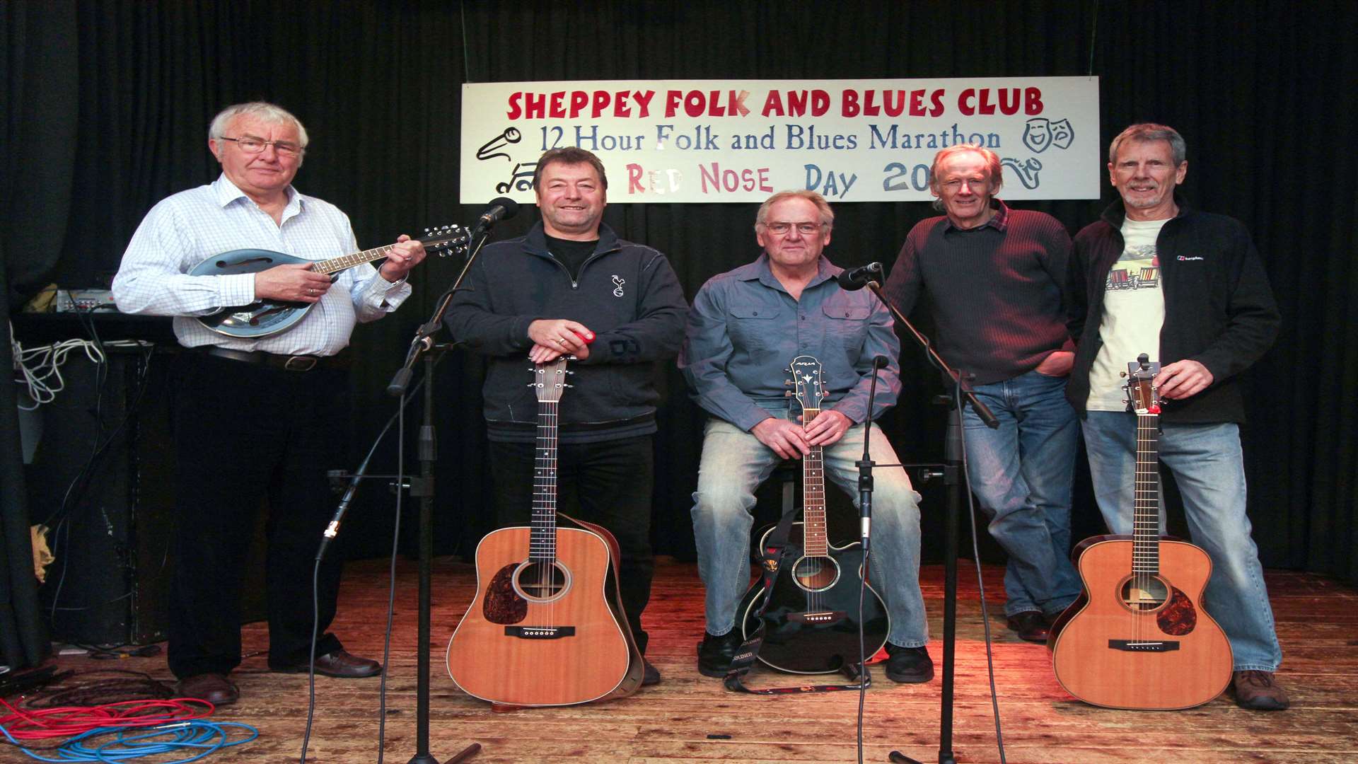 Members of the Sheppey Folk and Blues Club