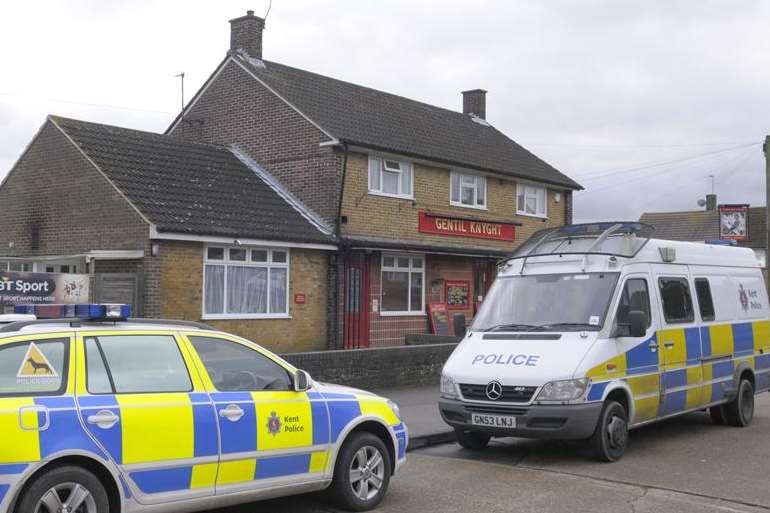 Police raid on the Gentil Knyght pub