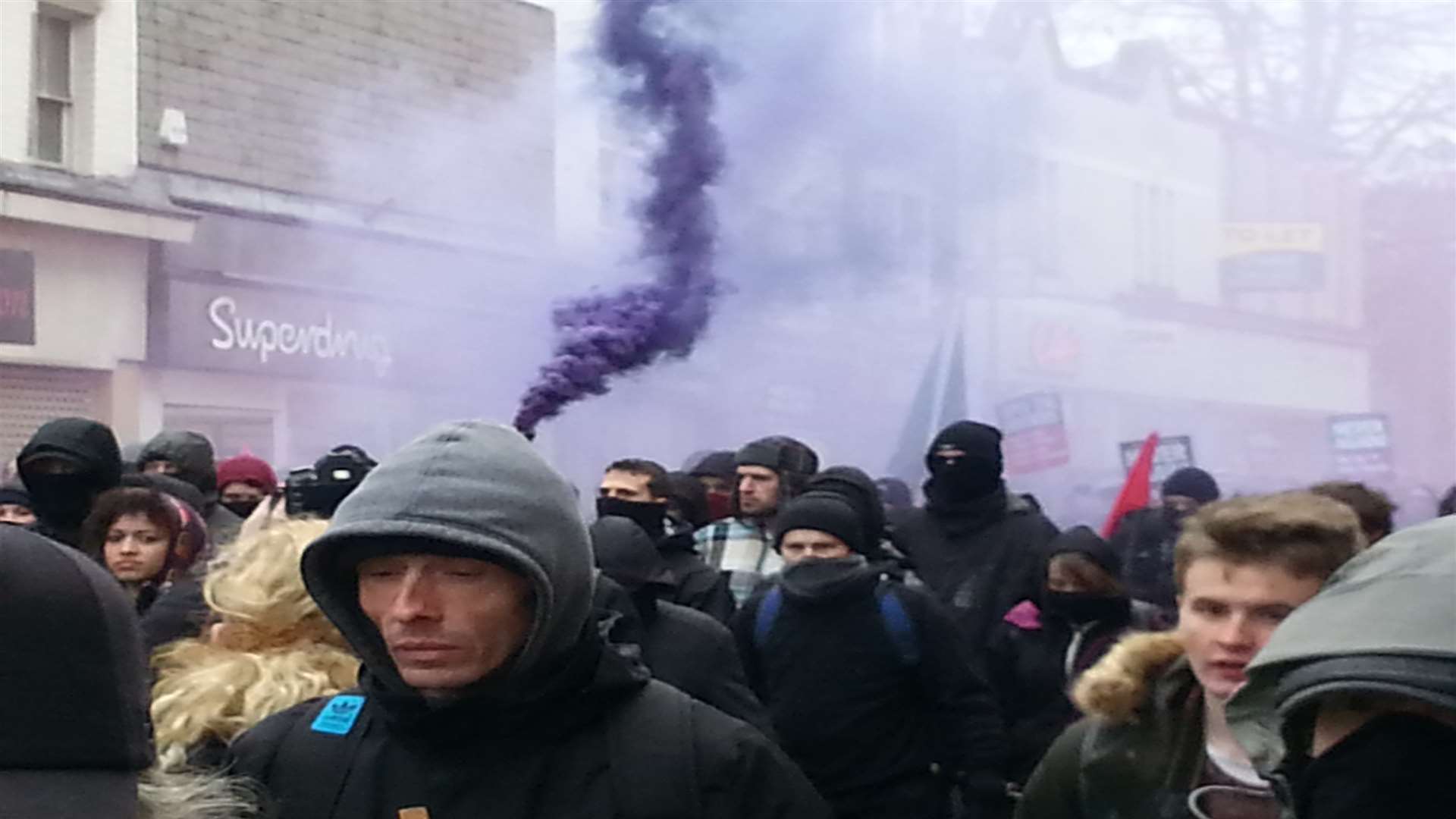 Left and right wing groups clashed in Dover