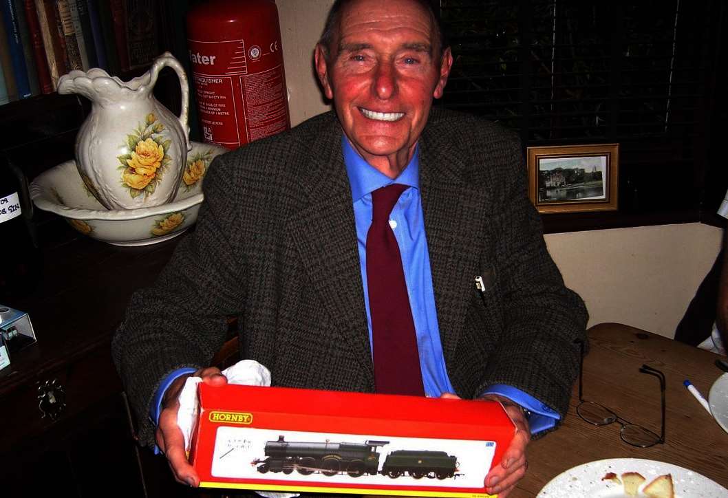 Peter Hurst was a big model rail enthusiast. Picture: SWNS