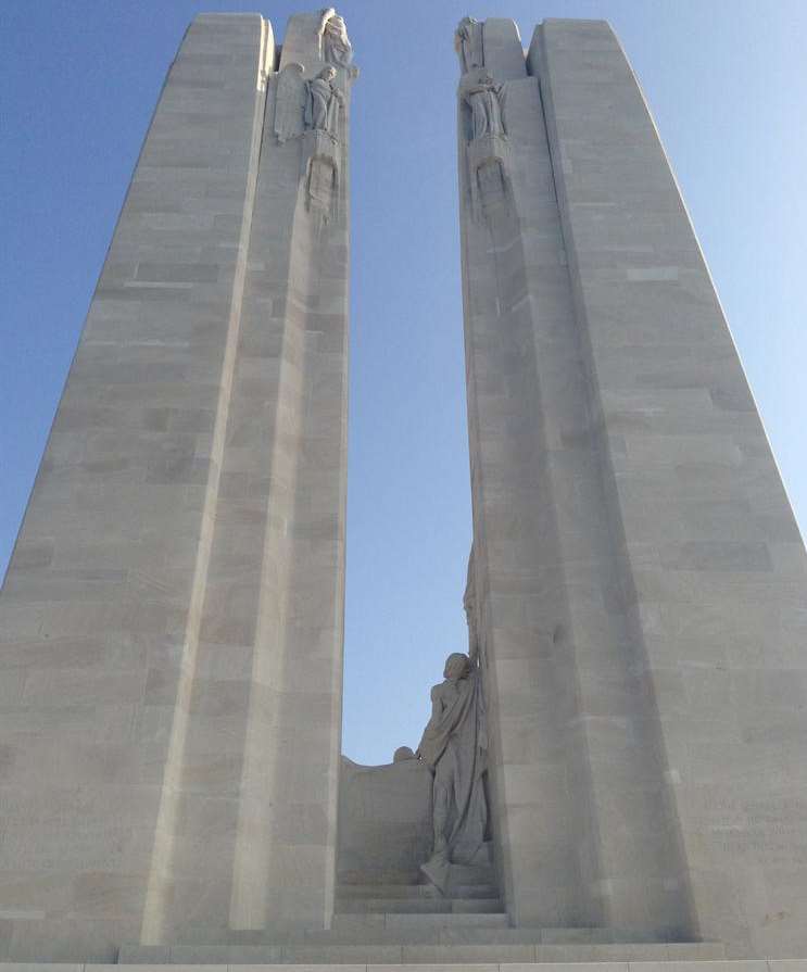 Canadian War Monument at Vimy Ridge