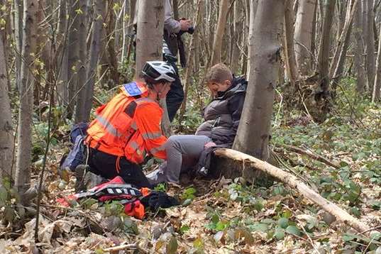 Volunteers are taking part in the major exercise to rescue a 'missing' man.