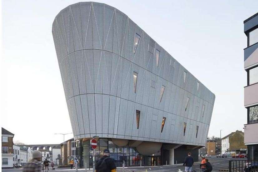 The F51 sports centre looks like a "shimmering aluminium vessel," say the competition judges. Picture: Hufton and Crow