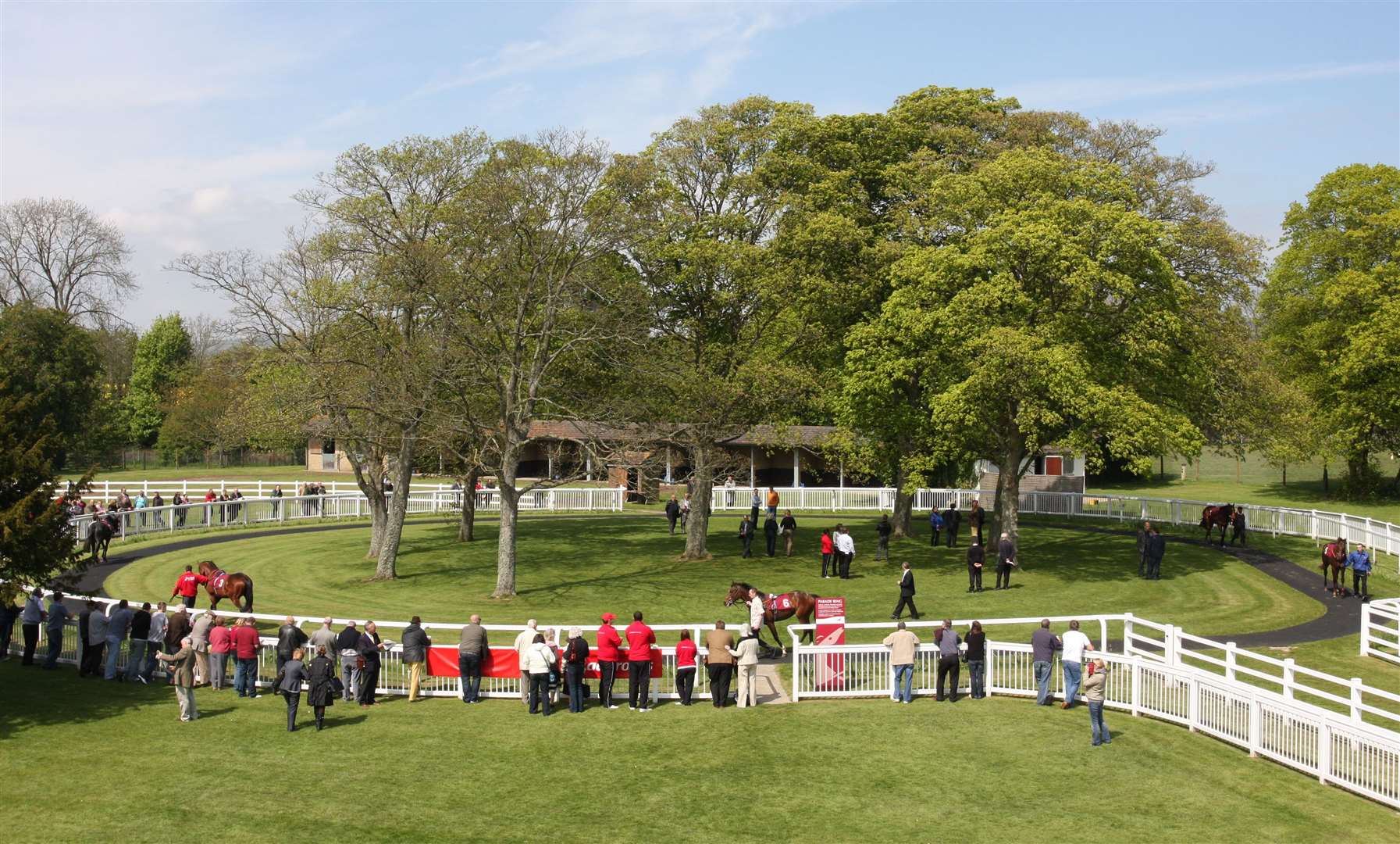 The parade ring and paddock at Folkestone Racecourse in May 2009. Picture: Chris Denham