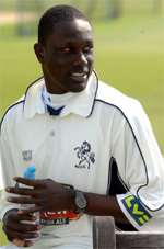 Fast bowler Robbie Joseph stands by for a season's debut against Sussex