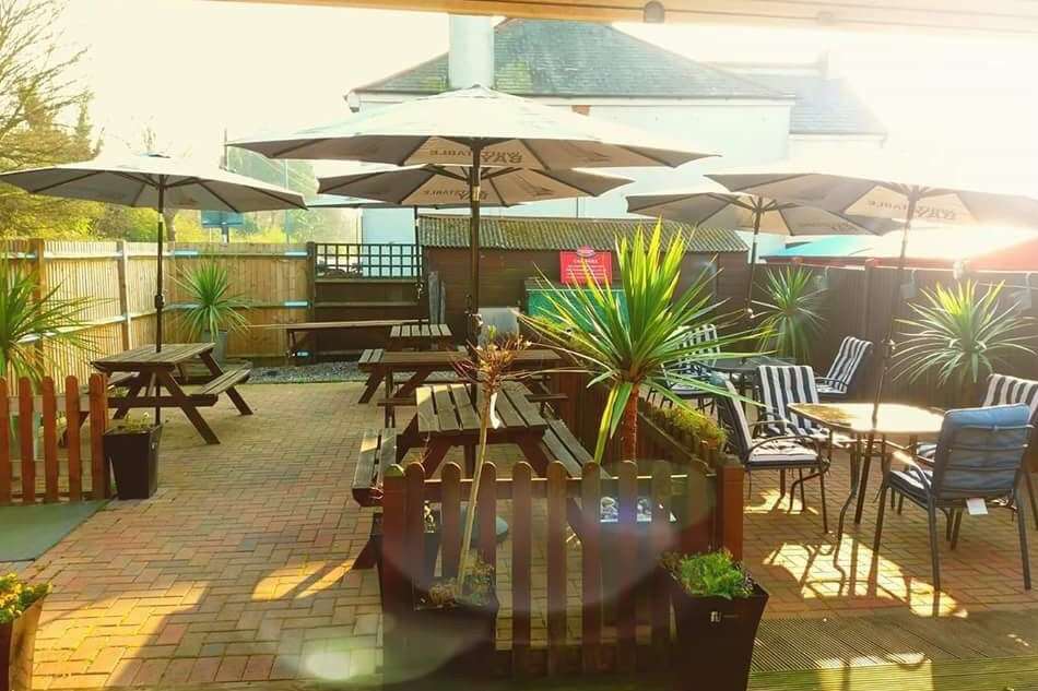 After work by new landlord Lee Johnston and landlady Lara Wilde, the garden at the Telegraph is ready for the summer