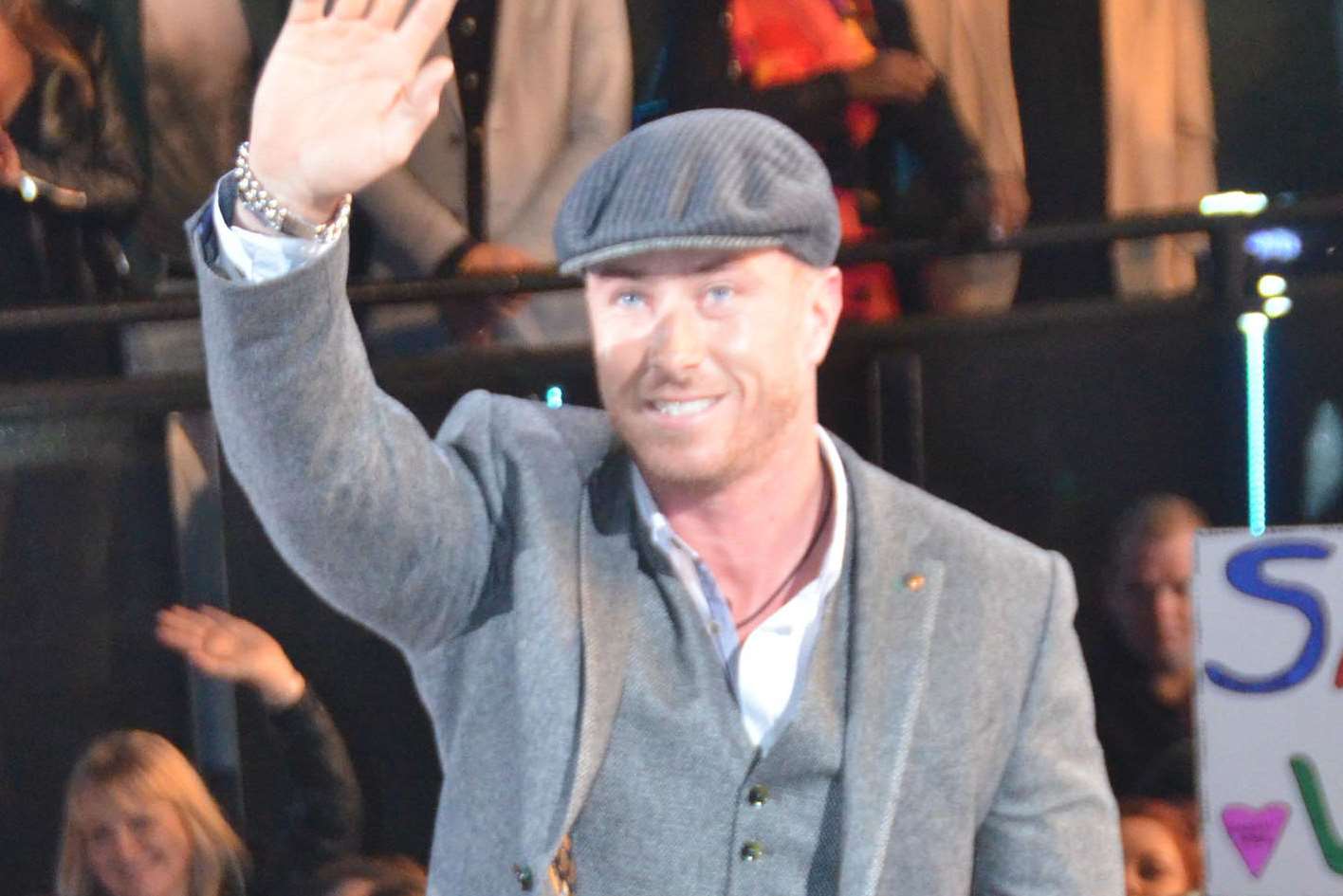 James Jordan enters the Celebrity Big Brother house. Picture: Channel 5